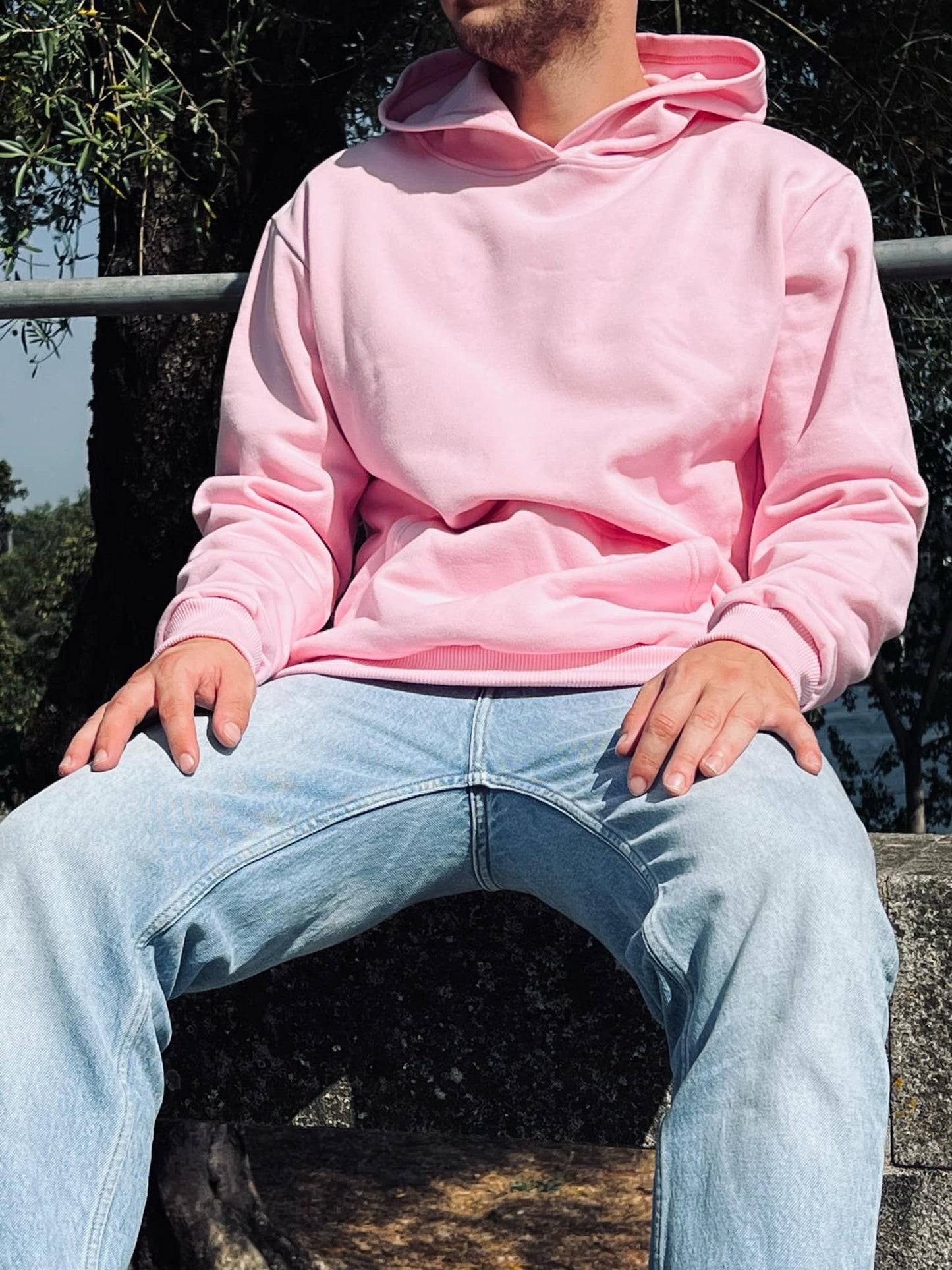 Hoodie Rosa c/capuz Unissexo