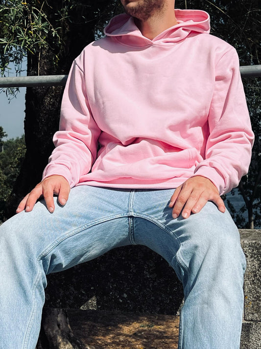 Hoodie Rosa c/capuz Unissexo