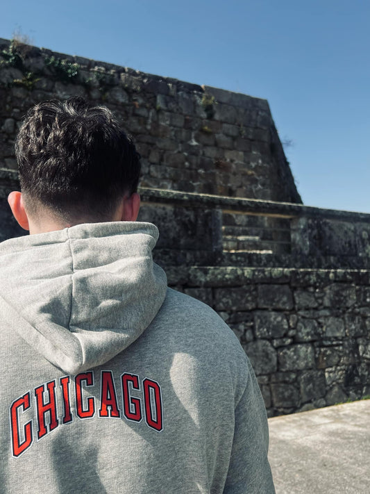 Hoodie Chicago Grey